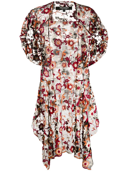  Junya Watanabe Comme Des Garçons Pre-owned 2000s Floral Net Dress - Black 