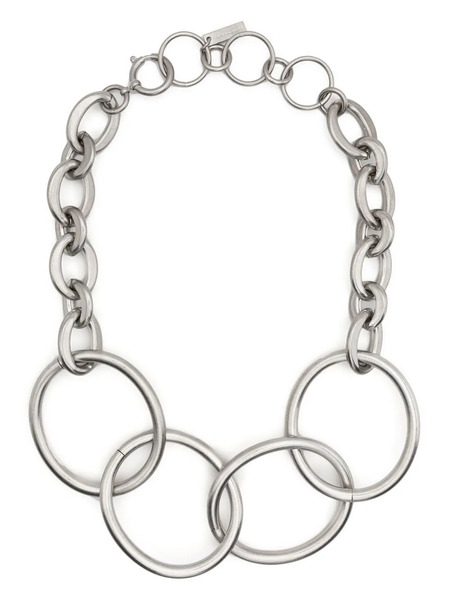  Junya Watanabe Four-ring Chain-link Necklace - Silver 