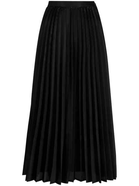  Junya Watanabe High-waist Pleated Skirt - Black 