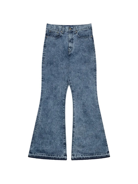  Junya Watanabe Man Acid-wash Bootcut Jeans - Blue 
