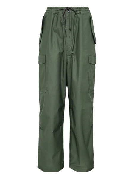  Junya Watanabe Man Cargo-pocket Urethane Trousers - Green 