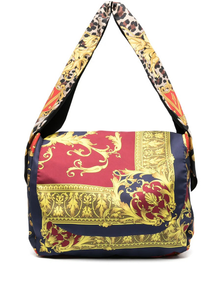  Junya Watanabe Man Mix-print Shoulder Bag - Blue 