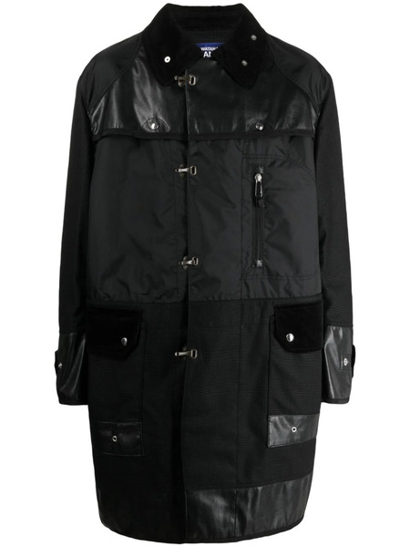  Junya Watanabe Man Panelled Single-breasted Parka - Black 