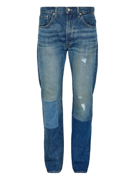  Junya Watanabe Man Patchwork-design Jeans - Blue 