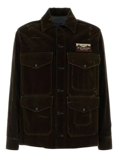  Junya Watanabe Man Velvet Flap-pocket Jacket - Brown 