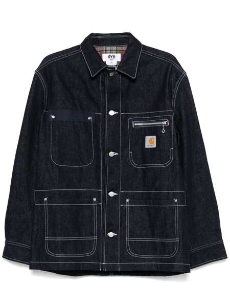  Junya Watanabe Man X Carhartt Logo-patch Coat - Blue 
