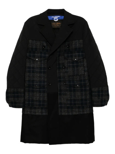  Junya Watanabe Man X Filson Checked Quilted Coat - Black 