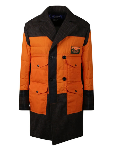  Junya Watanabe Man X Filson Panelled Coat - Orange 