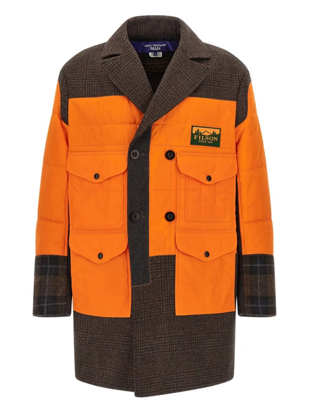  Junya Watanabe Man X Filson Patchwork Logo-patch Coat - Orange 