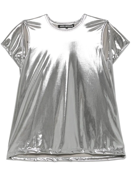  Junya Watanabe Metallic-finish T-shirt - Silver 