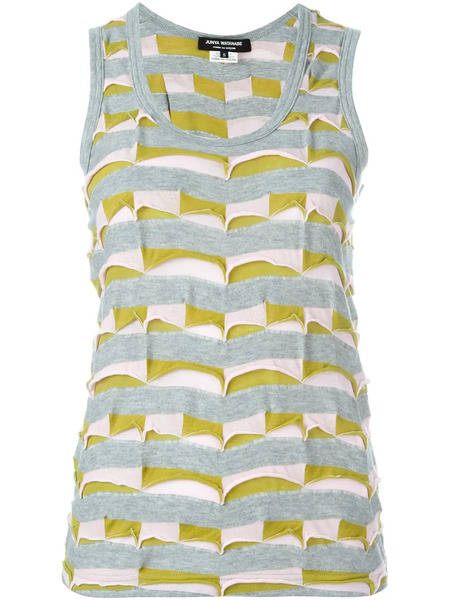  Junya Watanabe Patchwork Tank Top - Grey 