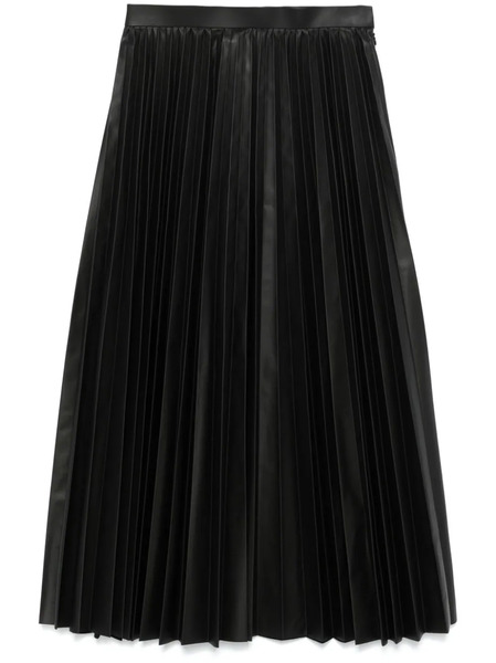  Junya Watanabe Pleated Midi Skirt - Black 