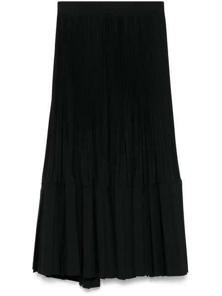  Junya Watanabe Plissé Midi Skirt - Black 