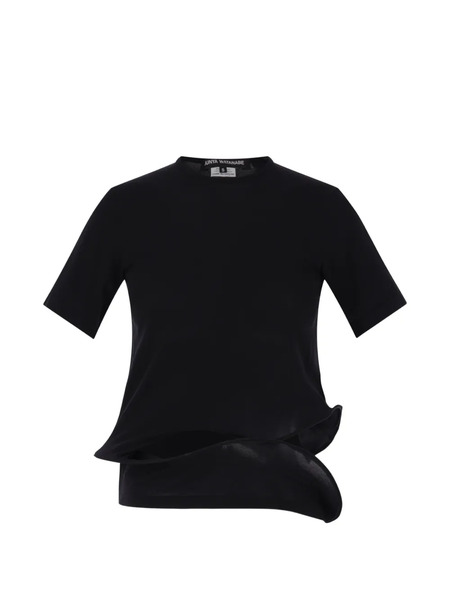  Junya Watanabe Ruffled T-shirt - Black 