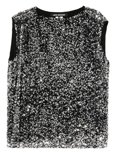  Junya Watanabe X Comme Des Garçons Sequin-embellished Vest - Black 