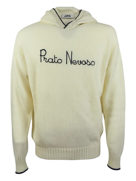  Jurta Ribbed Hem Hoodie - Neutrals 