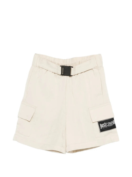  Just Cavalli Belt Cargo Shorts - Neutrals 