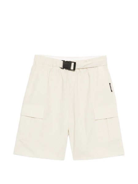  Just Cavalli Buckle-belt Cargo-pocket Shorts - Neutrals 