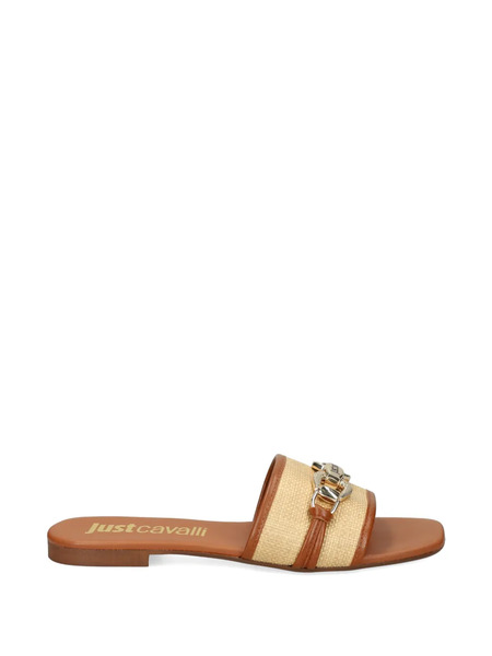  Just Cavalli Chain-embellished Sandals - Neutrals 