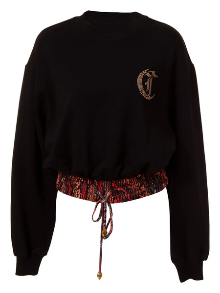  Just Cavalli Cotton Sweatshirt - Black 