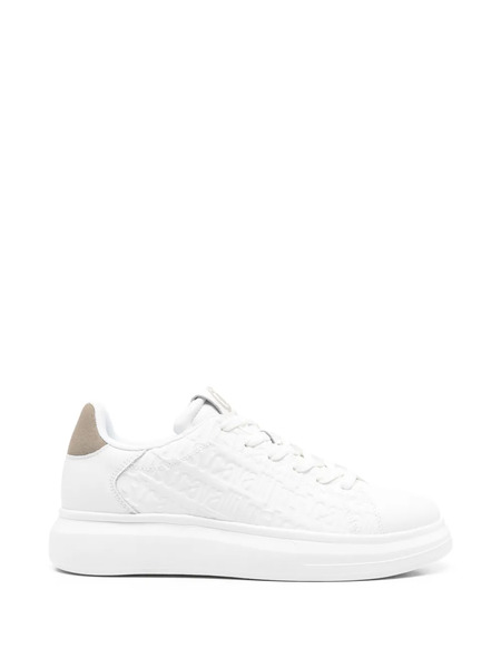  Just Cavalli Embossed Sneakers - White 