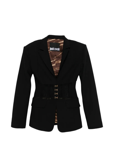  Just Cavalli Hook Fastening Blazer - Black 