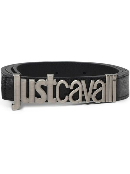 Just Cavalli Logo-lettering Belt - Black 