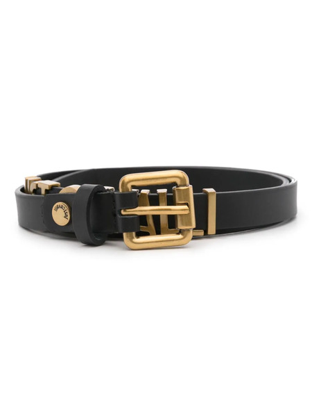  Just Cavalli Logo-lettering Leather Belt - Black 