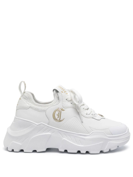  Just Cavalli Logo-plaque Chunky Sneakers - White 