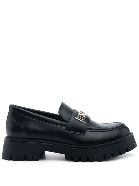  Just Cavalli Logo-plaque Loafers - Black 