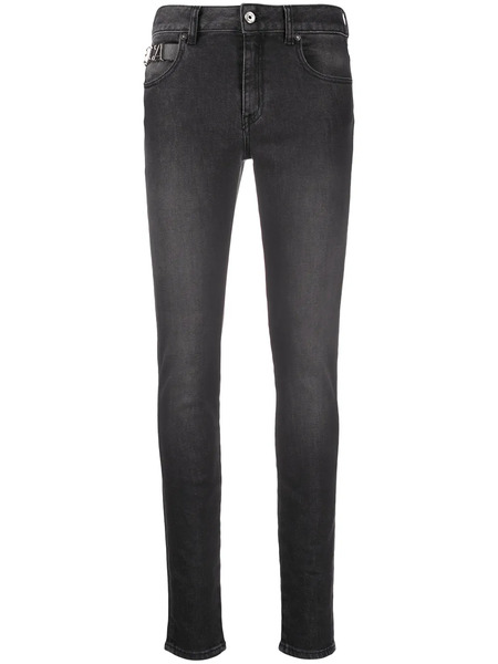  Just Cavalli Logo-plaque Slim Jeans - Black 