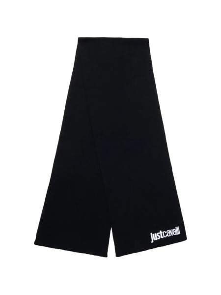  Just Cavalli Logo Scarf - Black 