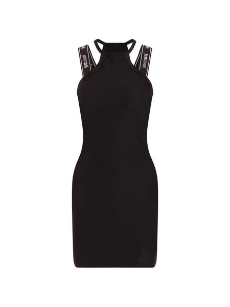  Just Cavalli Logo-strap Mini Dress - Black 
