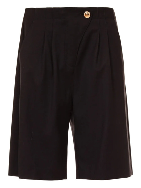  Just Cavalli Pleated Button Shorts - Black 