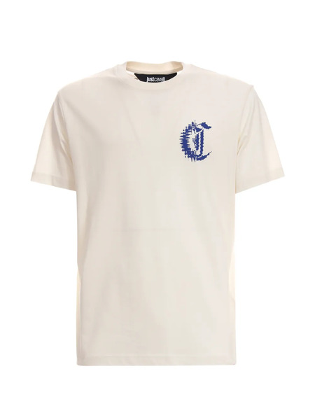  Just Cavalli Print Crew-neck T-shirt - Neutrals 