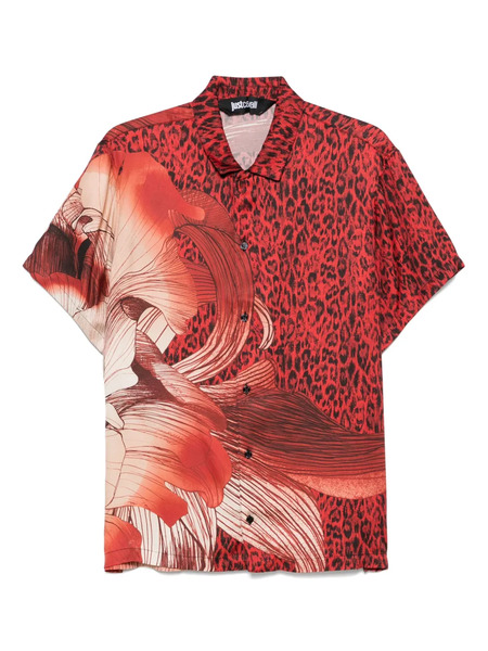 Just Cavalli Printed Shirt - Red 