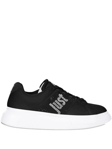  Just Cavalli Rhinestone-embellished Platform Trainers - Black 