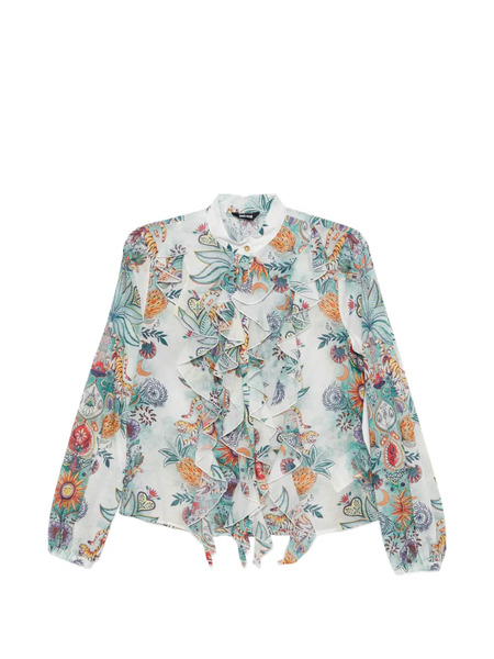  Just Cavalli Ruffled Blouse - White 