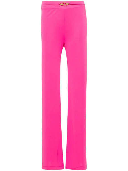  Just Cavalli Snake-detail Flared Trousers - Pink 