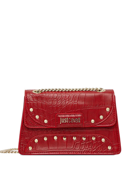  Just Cavalli Spike-studded Cross Body Bag - Red 