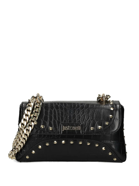  Just Cavalli Stud-embellished Shoulder Bag - 899 Black 