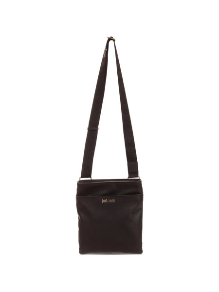  Just Cavalli Textured Messenger Bag - Black 
