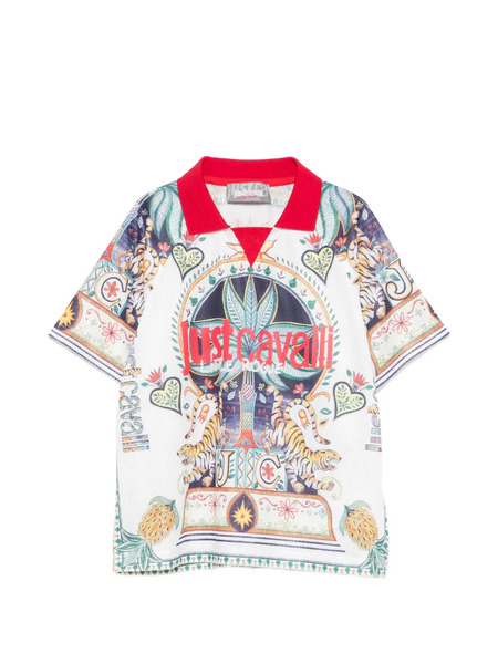  Just Cavalli Tiger-print Short-sleeve T-shirt - White 