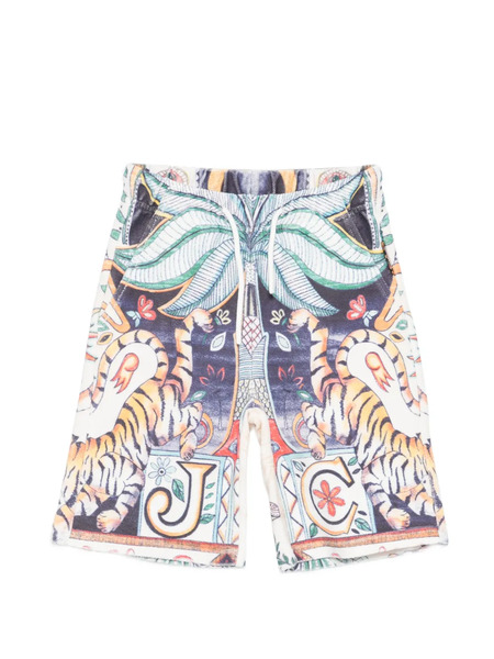  Just Cavalli Tiger-print Shorts - White 