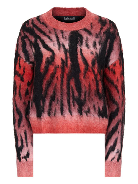  Just Cavalli Tiger-print Sweater - Red 