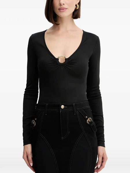  Just Cavalli V-neck Top - Black 