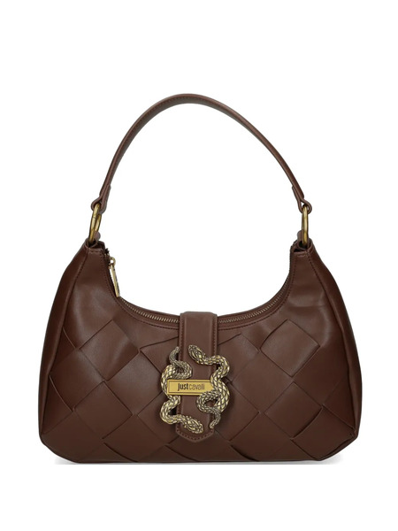  Just Cavalli Woven Snake-detail Bag - Brown 