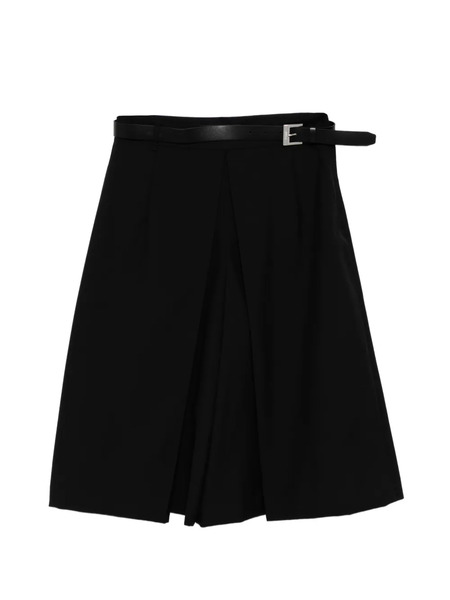  Juun.j Belted Pleated Skort - Black 
