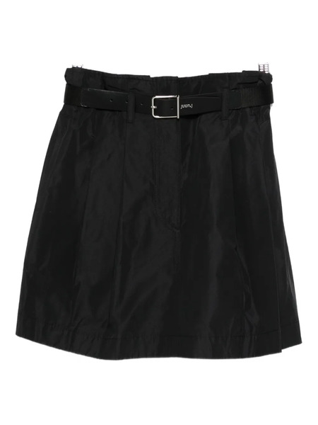  Juun.j Belted Straight Skirt - Black 