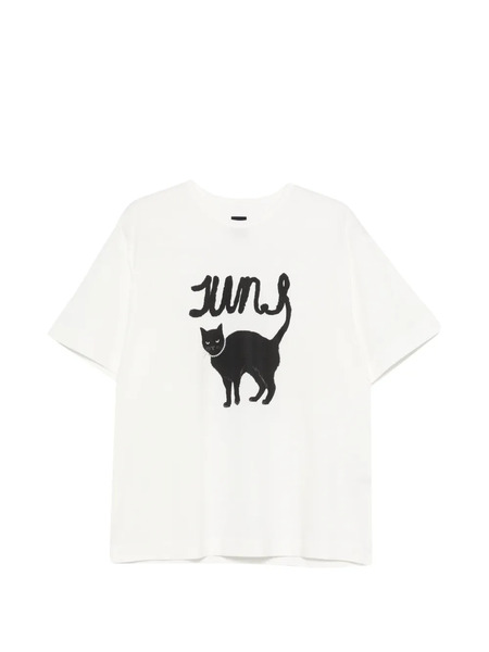  Juun.j Cat-print T-shirt - White 